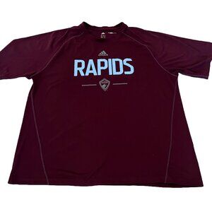 Adidas Climalite MLS Men's XL Colorado Rapids Shirt Burgundy